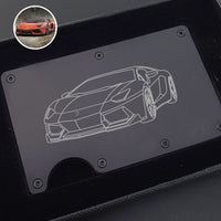 Custom Car Engraving Minimalist Wallet