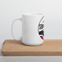 White glossy mug