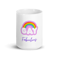 White glossy mug