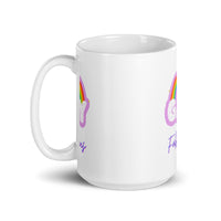 White glossy mug