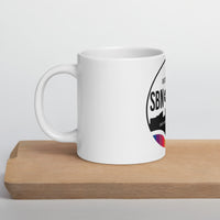 White glossy mug