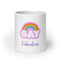 White glossy mug