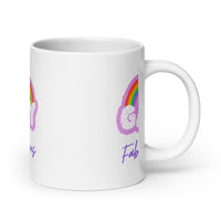 White glossy mug