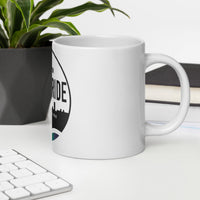 White glossy mug